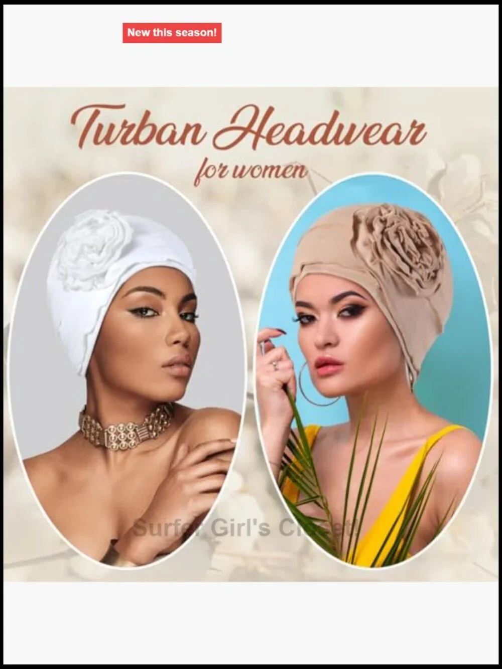 6 Pack Cotton Chemo Turban Headwear Beanie for Women Hair Loss Soft Elastic Cap
